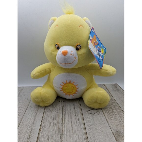 Vintage 2003 Nanco Care Bears Nanco Funshine Bear 10" Plush Sitting Down Stuffed - Picture 1 of 7